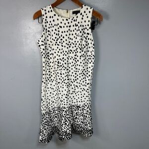 Donna Karan Black and White Polka Dot Dress